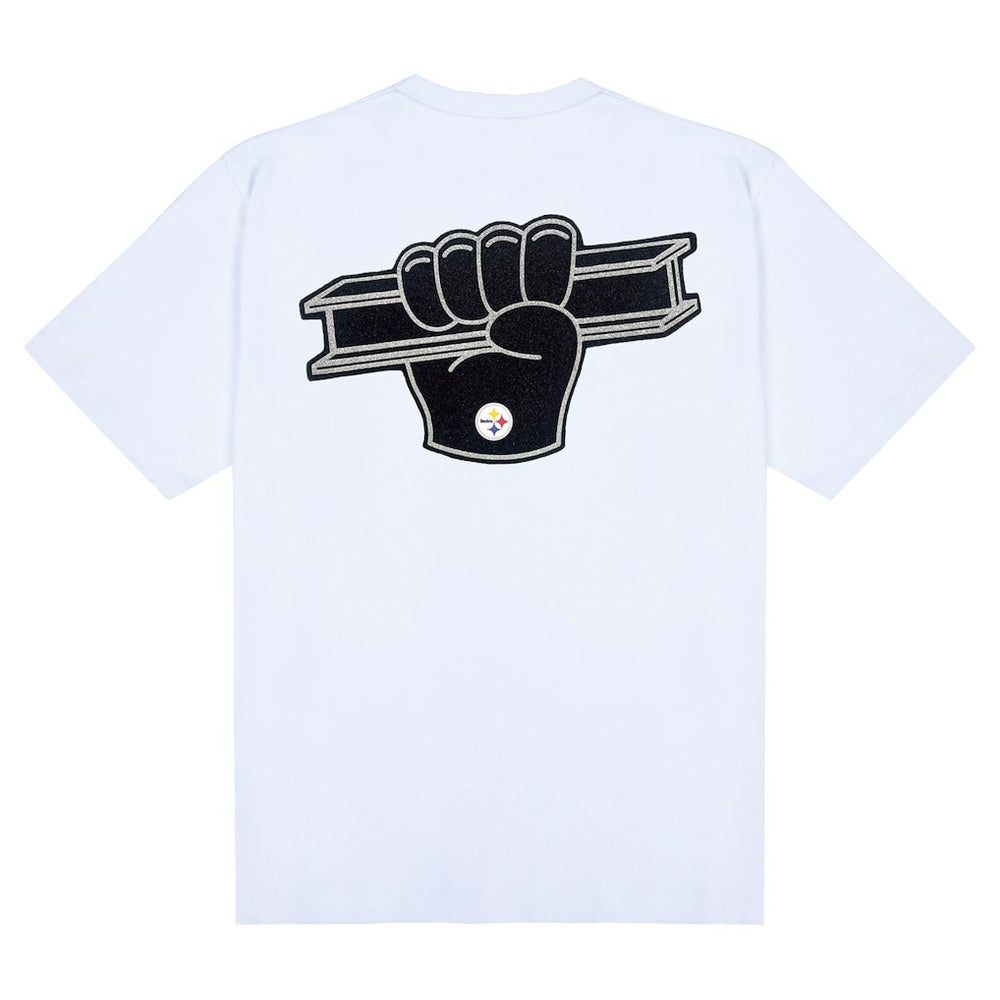 Pittsburgh Steelers Golf Wang Unisex Foam Logo T-Shirt - White for sale