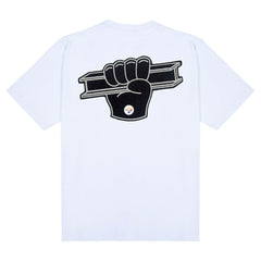Pittsburgh Steelers Golf Wang Unisex Foam Logo T-Shirt - White for sale
