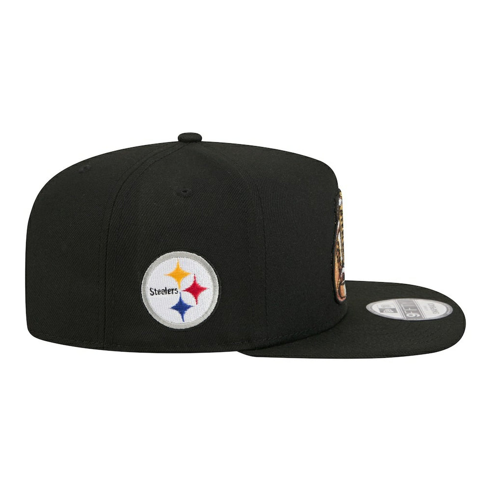 Pittsburgh Steelers New Era Super Bowl Ring 9FIFTY A-Frame Adjustable Hat - Black outlet