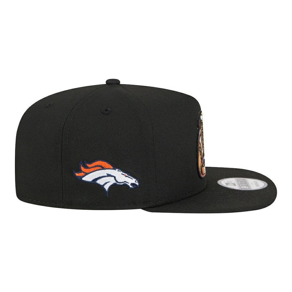 Denver Broncos New Era Super Bowl Ring 9FIFTY A-Frame Adjustable Hat - Black on sale