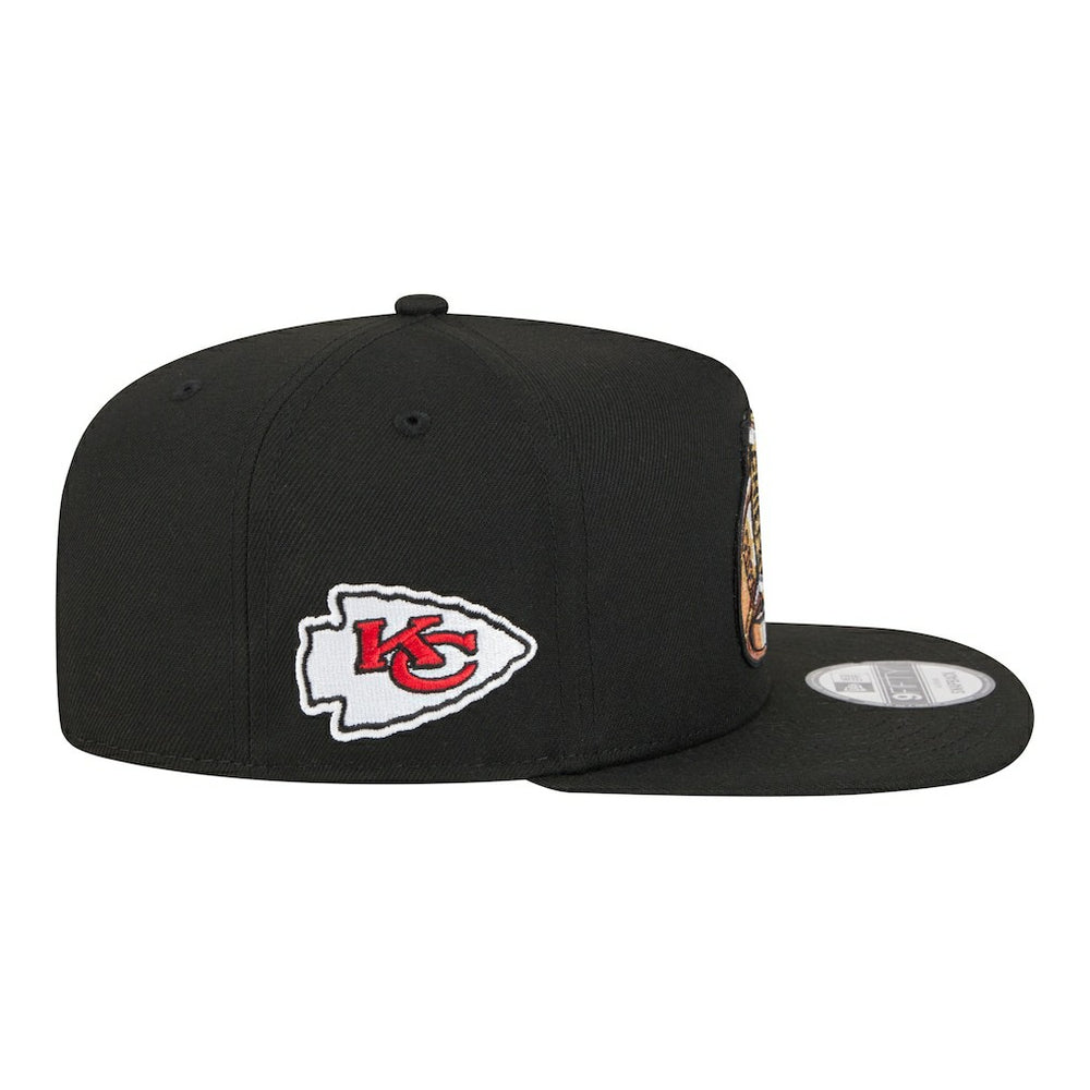 Kansas City Chiefs New Era Super Bowl Ring 9FIFTY A-Frame Adjustable Hat - Black for sale