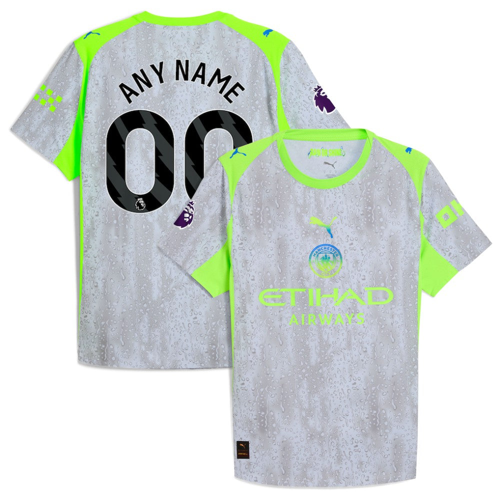 Manchester City 2025/26 Third Custom Jersey - Green/Neon Green for sale