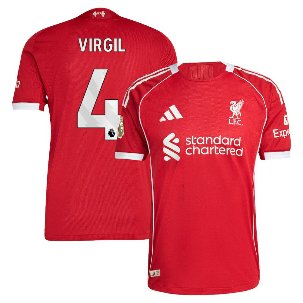 Virgil van Dijk Liverpool 2025/26 Home Jersey - Red sale