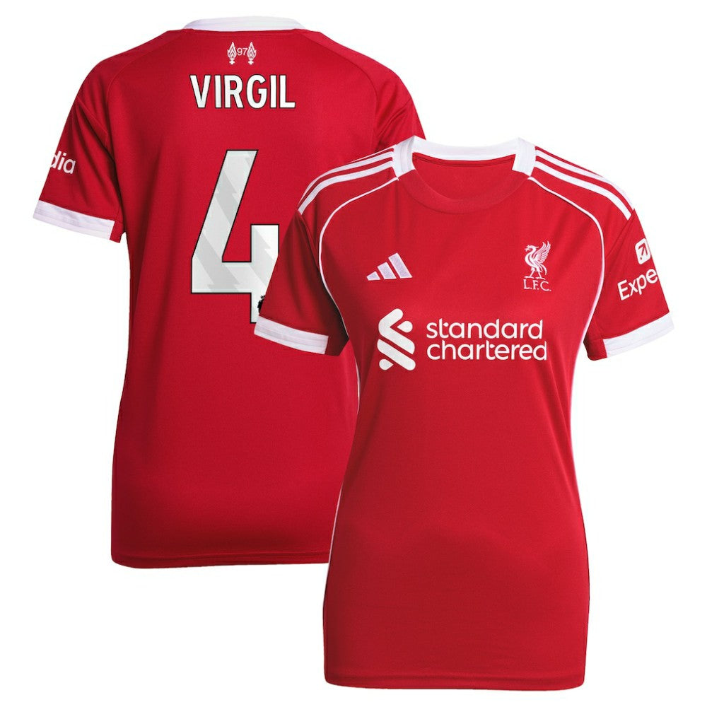 Virgil van Dijk Liverpool Women's 2025/26 Home Replica Jersey - Red for sale