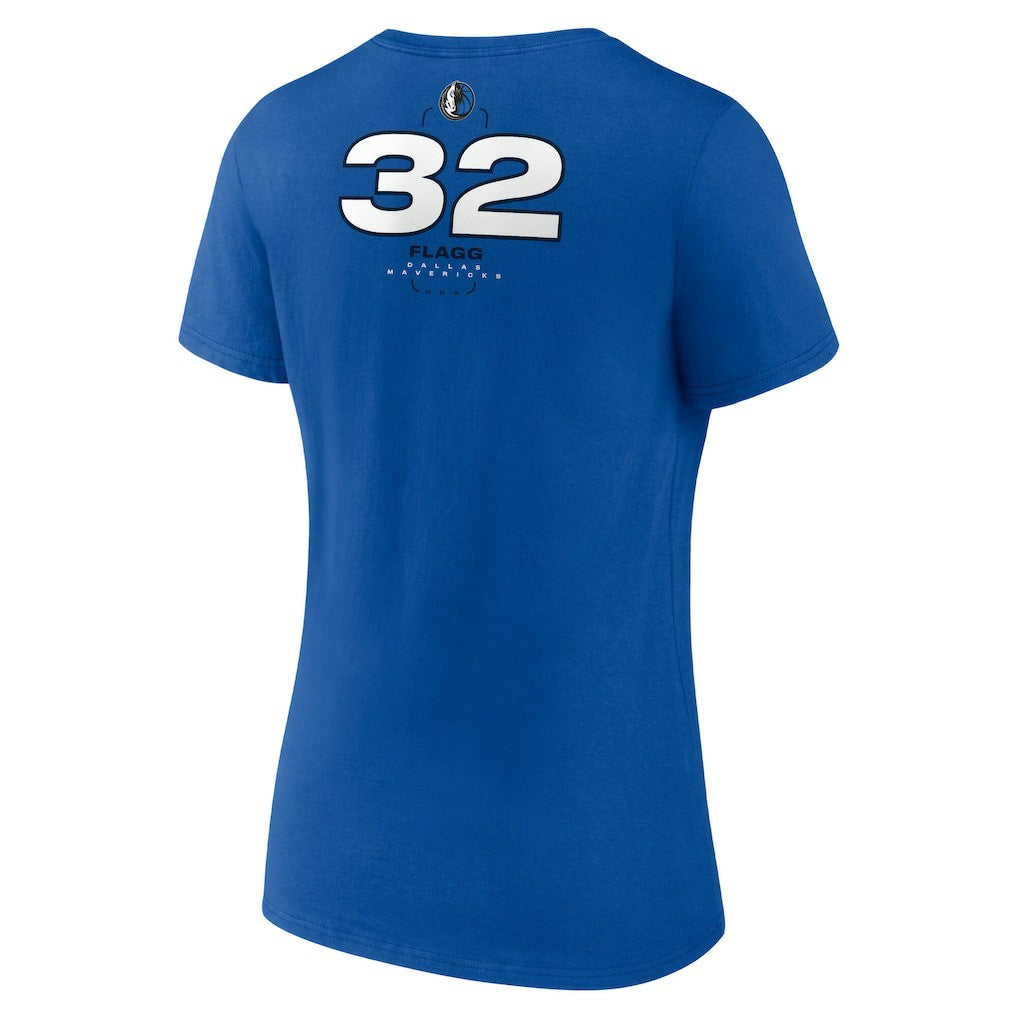Cooper Flagg Dallas Mavericks Women's Name & Number V-Neck T-Shirt sale - Blue on sale