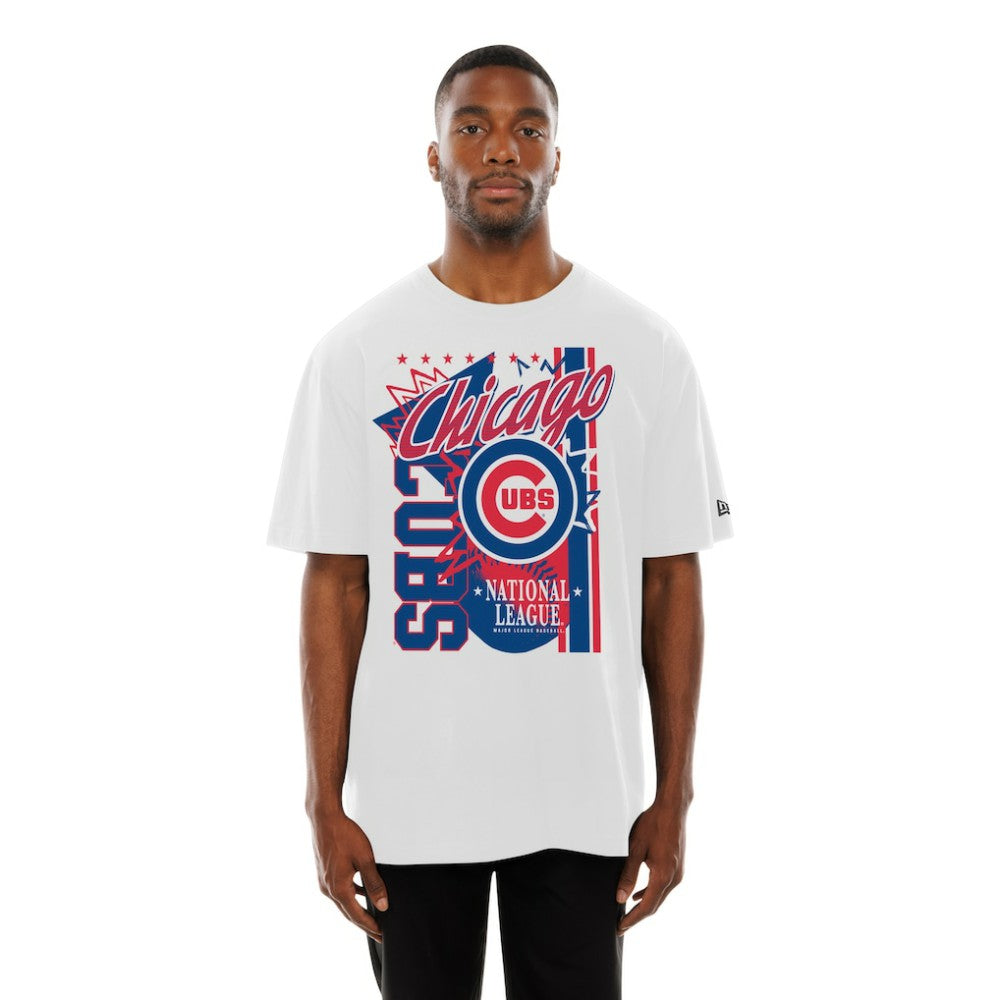 Chicago Cubs Big Graphic Domestic T-Shirt White