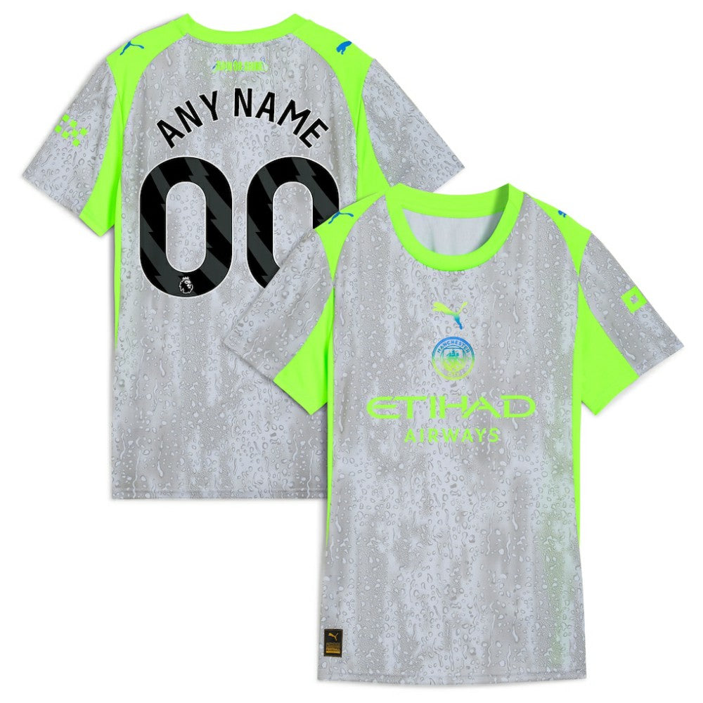 Manchester City Women's 2025/26 Third Replica Custom Jersey - Green/Neon Green online