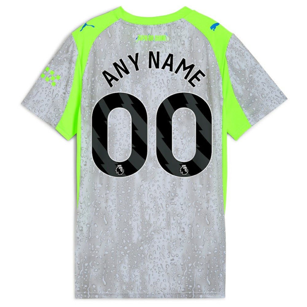 Manchester City Women's 2025/26 Third Replica Custom Jersey - Green/Neon Green online