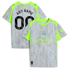Manchester City Youth 2025/26 Third Replica Custom Jersey - Green/Neon Green online