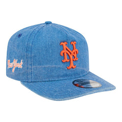 New York Mets Throwback Denim Classic 19TWENTY Adjustable Hat Royal