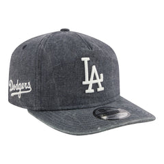 Los Angeles Dodgers Throwback Denim Classic 19TWENTY Adjustable Hat Navy Heather