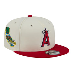 Los Angeles Angels Localized 9FIFTY Snapback Hat Cream/Red