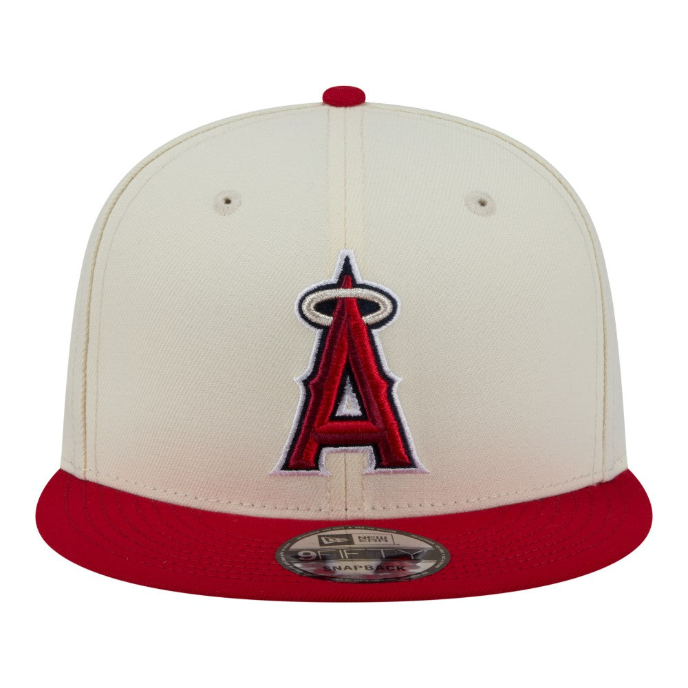 Los Angeles Angels Localized 9FIFTY Snapback Hat Cream/Red