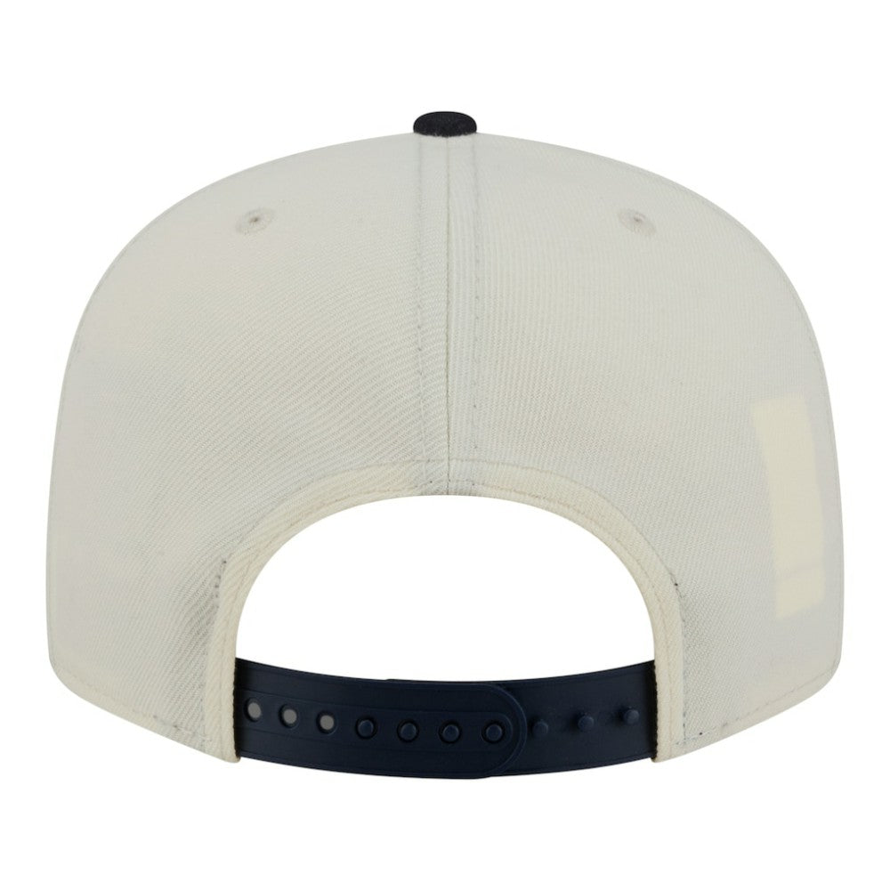 Atlanta Braves Localized 9FIFTY Snapback Hat Cream/Navy