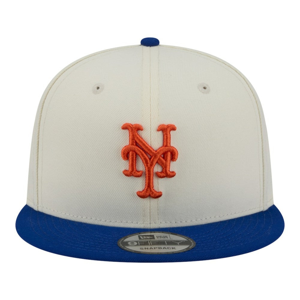 New York Mets Localized 9FIFTY Snapback Hat Cream/Royal