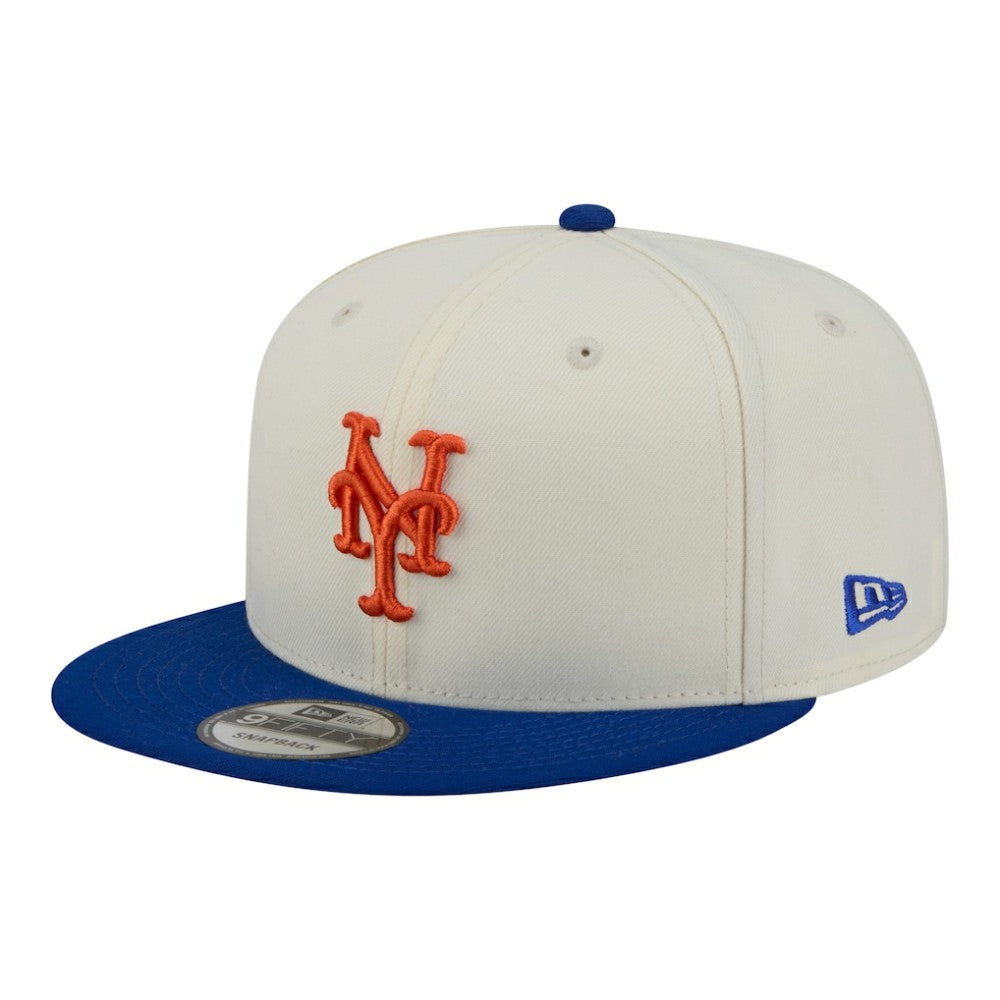 New York Mets Localized 9FIFTY Snapback Hat Cream/Royal