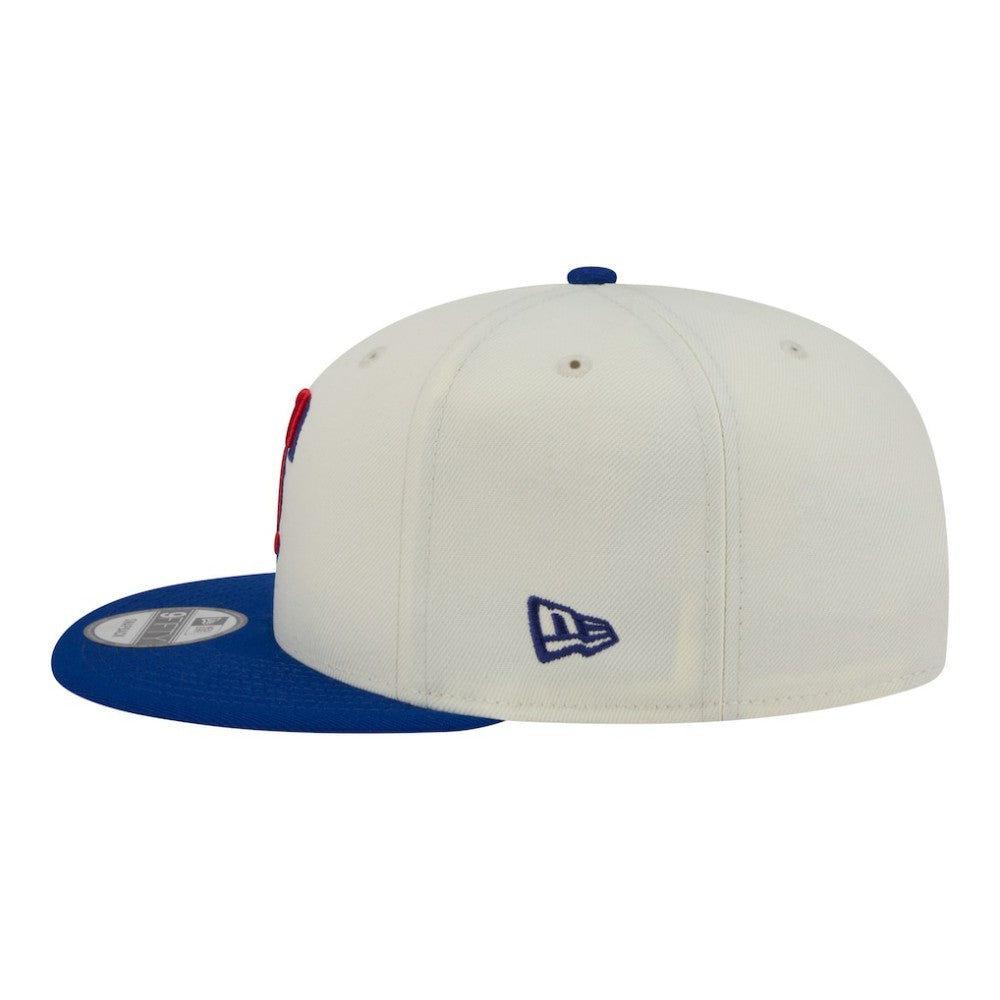 Texas Rangers Localized 9FIFTY Snapback Hat Cream/Royal
