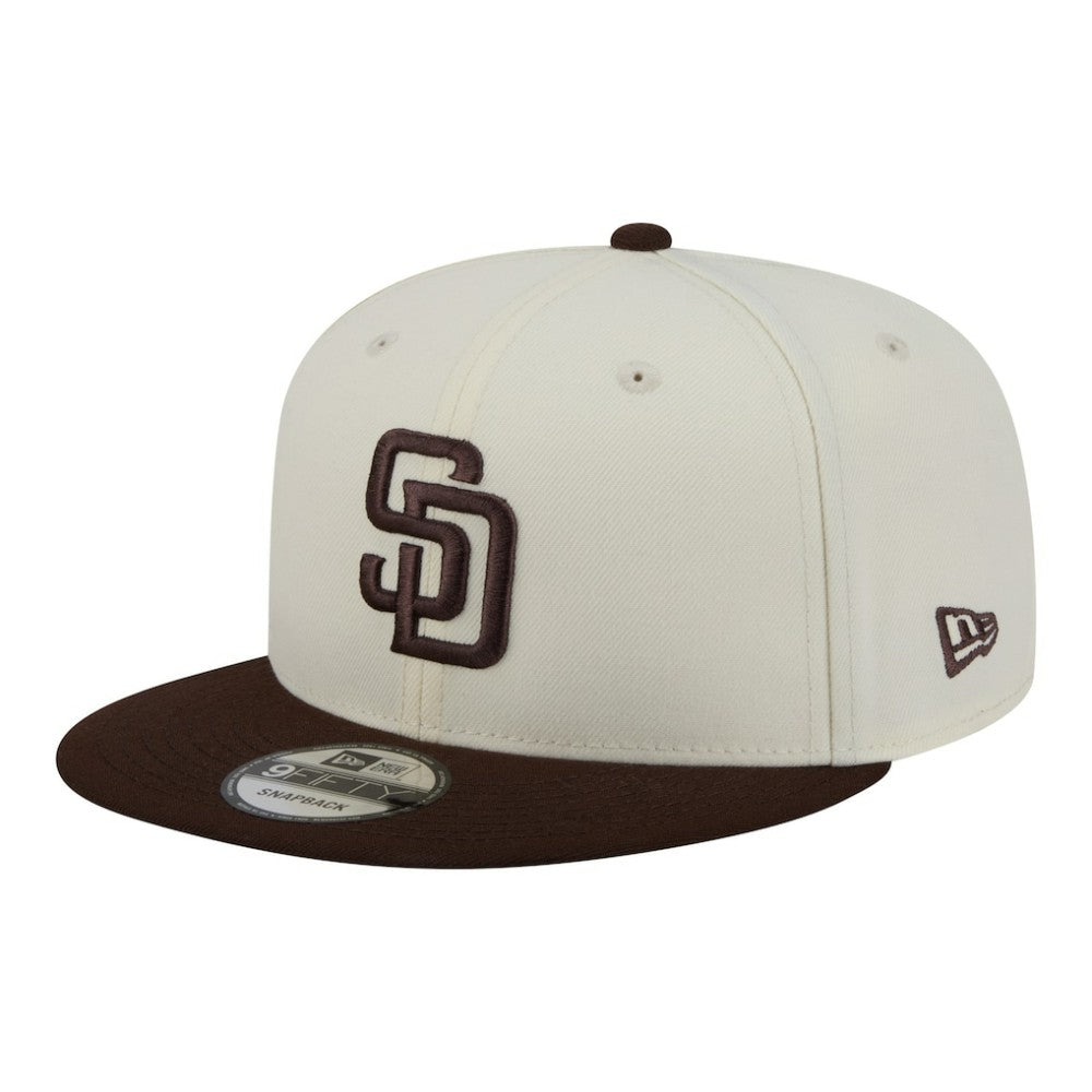 San Diego Padres Localized 9FIFTY Snapback Hat Cream/Brown