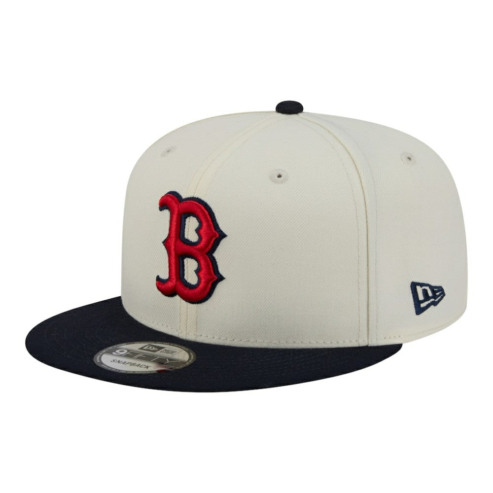 Boston Red Sox Localized 9FIFTY Snapback Hat Cream/Navy