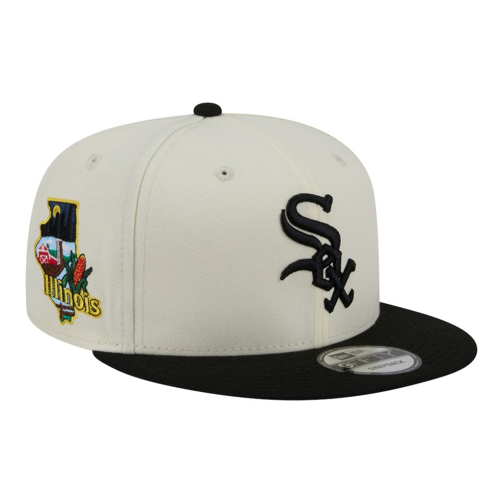 Chicago White Sox Localized 9FIFTY Snapback Hat Cream/Black