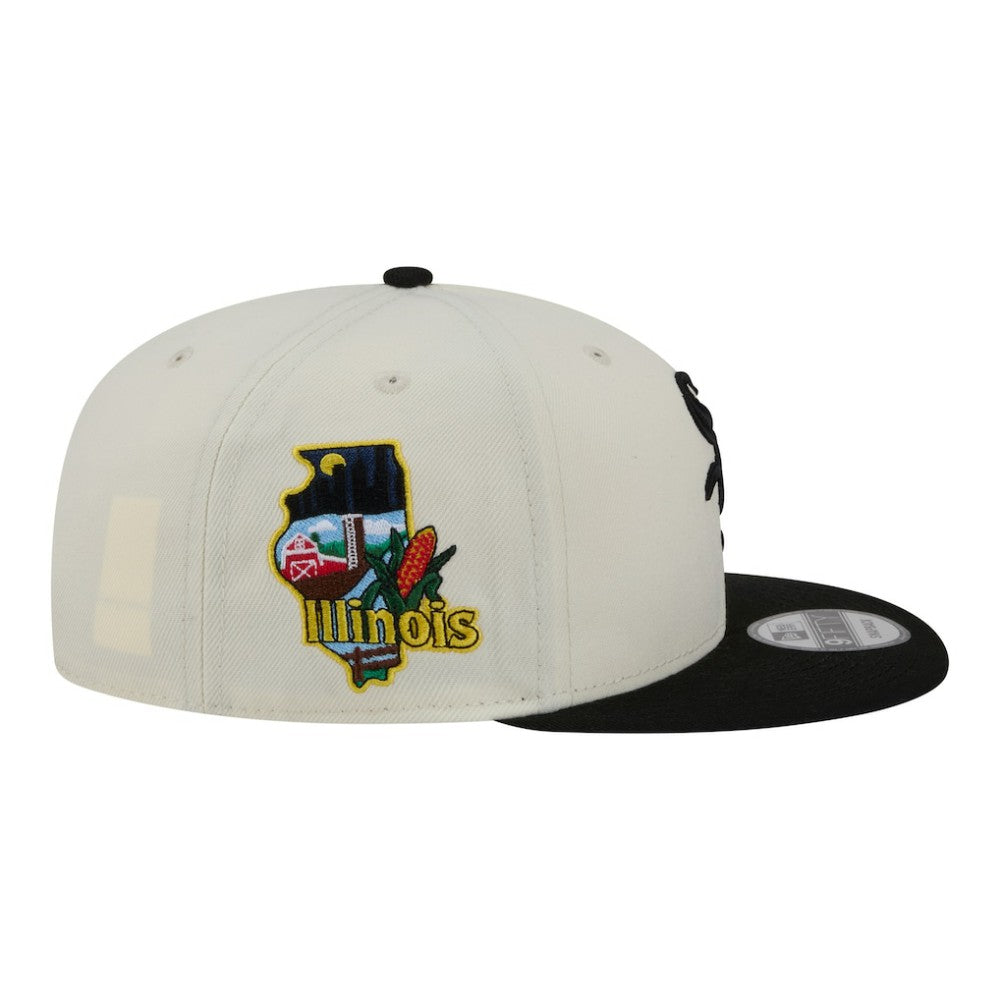 Chicago White Sox Localized 9FIFTY Snapback Hat Cream/Black
