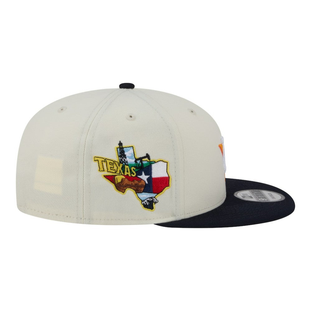 Houston Astros Localized 9FIFTY Snapback Hat Cream/Navy