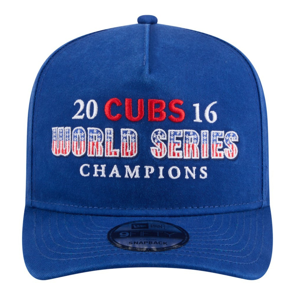 Chicago Cubs 2016 World Series Champions Historic 9FIFTY A-Frame Snapback Hat Royal