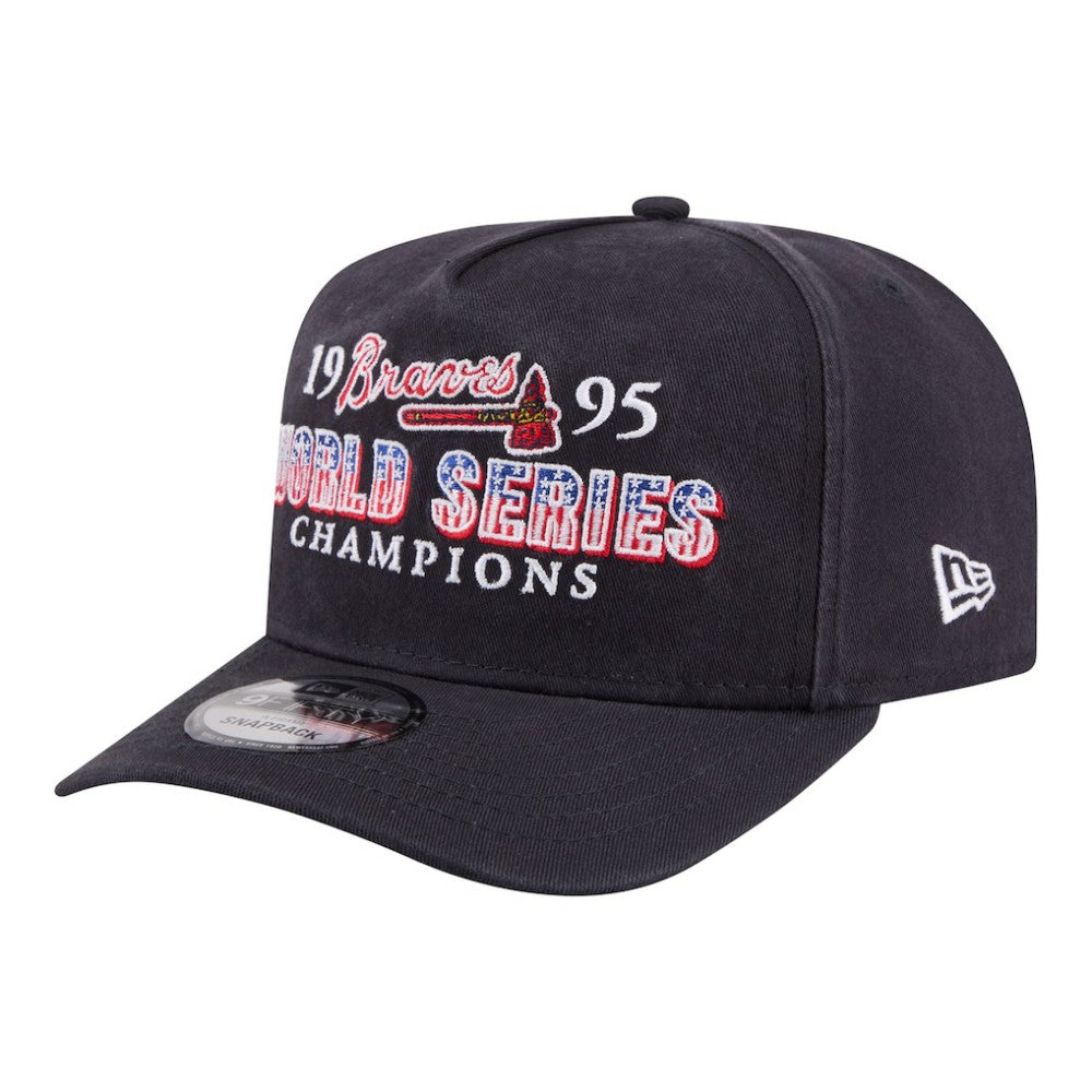 Atlanta Braves 1995 World Series Champions Historic 9FIFTY A-Frame Snapback Hat Navy