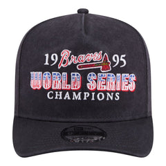 Atlanta Braves 1995 World Series Champions Historic 9FIFTY A-Frame Snapback Hat Navy