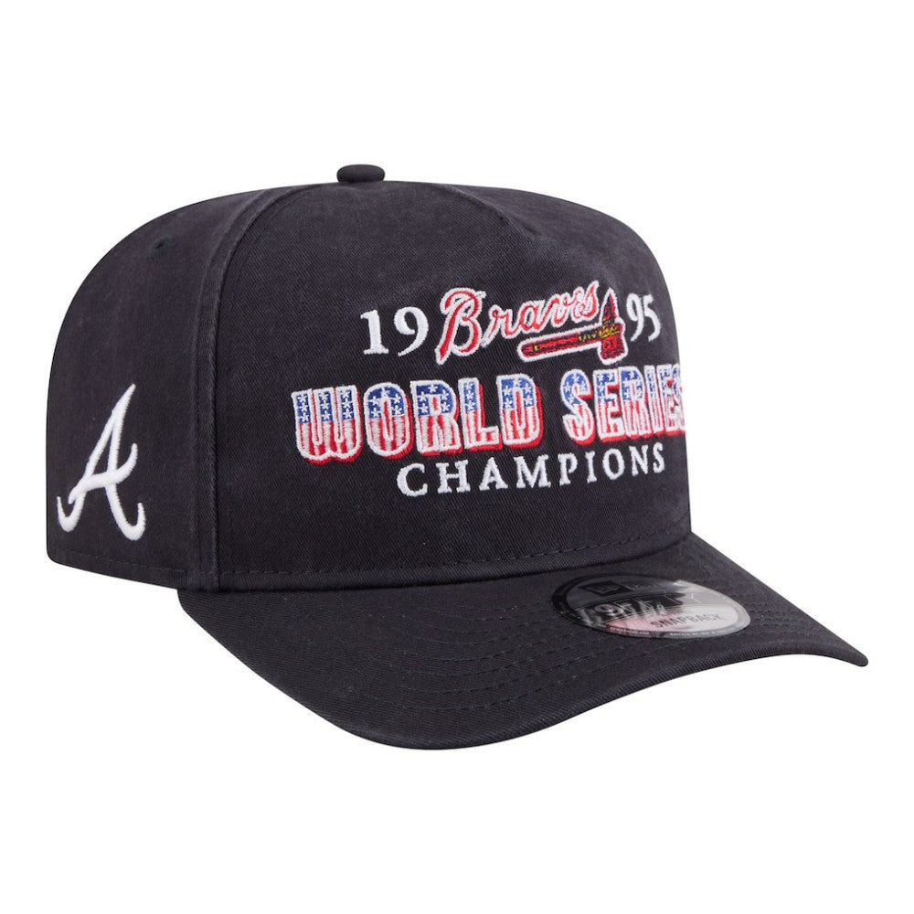 Atlanta Braves 1995 World Series Champions Historic 9FIFTY A-Frame Snapback Hat Navy