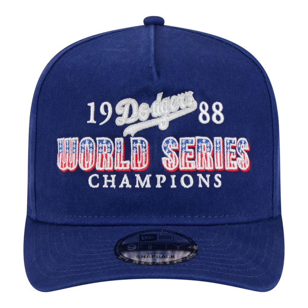 Los Angeles Dodgers 1988 World Series Champions Throwback 9FIFTY A-Frame Snapback Hat Royal