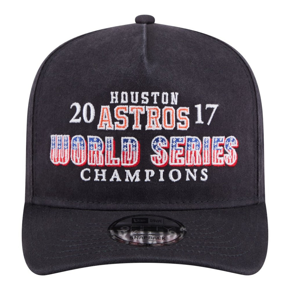 Houston Astros 2017 World Series Champions Historic 9FIFTY A-Frame Snapback Hat Navy