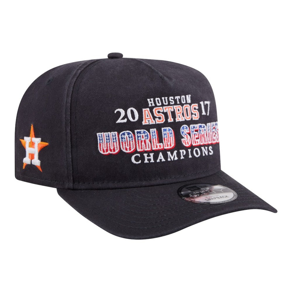 Houston Astros 2017 World Series Champions Historic 9FIFTY A-Frame Snapback Hat Navy