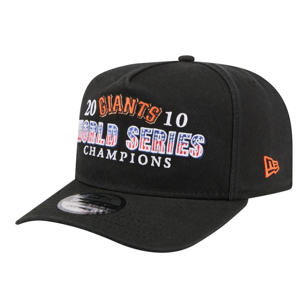 San Francisco Giants 2010 World Series Champions Historic 9FIFTY A-Frame Snapback Hat Black