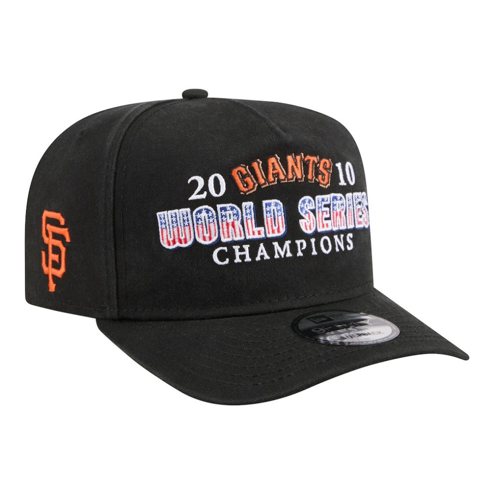 San Francisco Giants 2010 World Series Champions Historic 9FIFTY A-Frame Snapback Hat Black