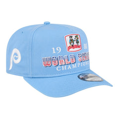Philadelphia Phillies 1980 World Series Champions Throwback 9FIFTY A-Frame Snapback Hat Light Blue