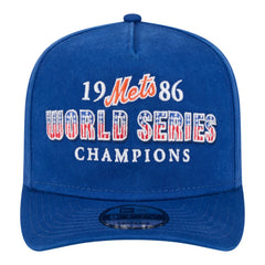New York Mets 1986 World Series Champions Throwback 9FIFTY A-Frame Snapback Hat Royal