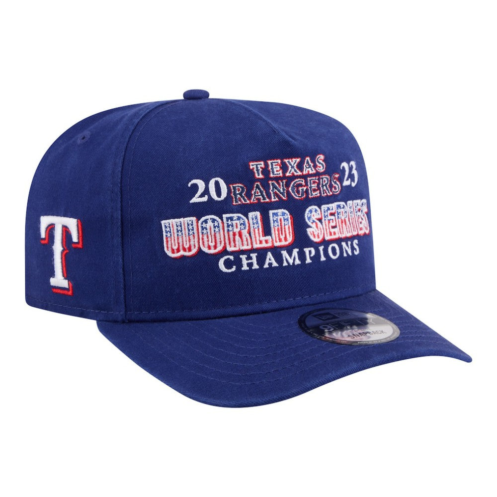Texas Rangers 2023 World Series Champions Historic 9FIFTY A-Frame Snapback Hat Royal
