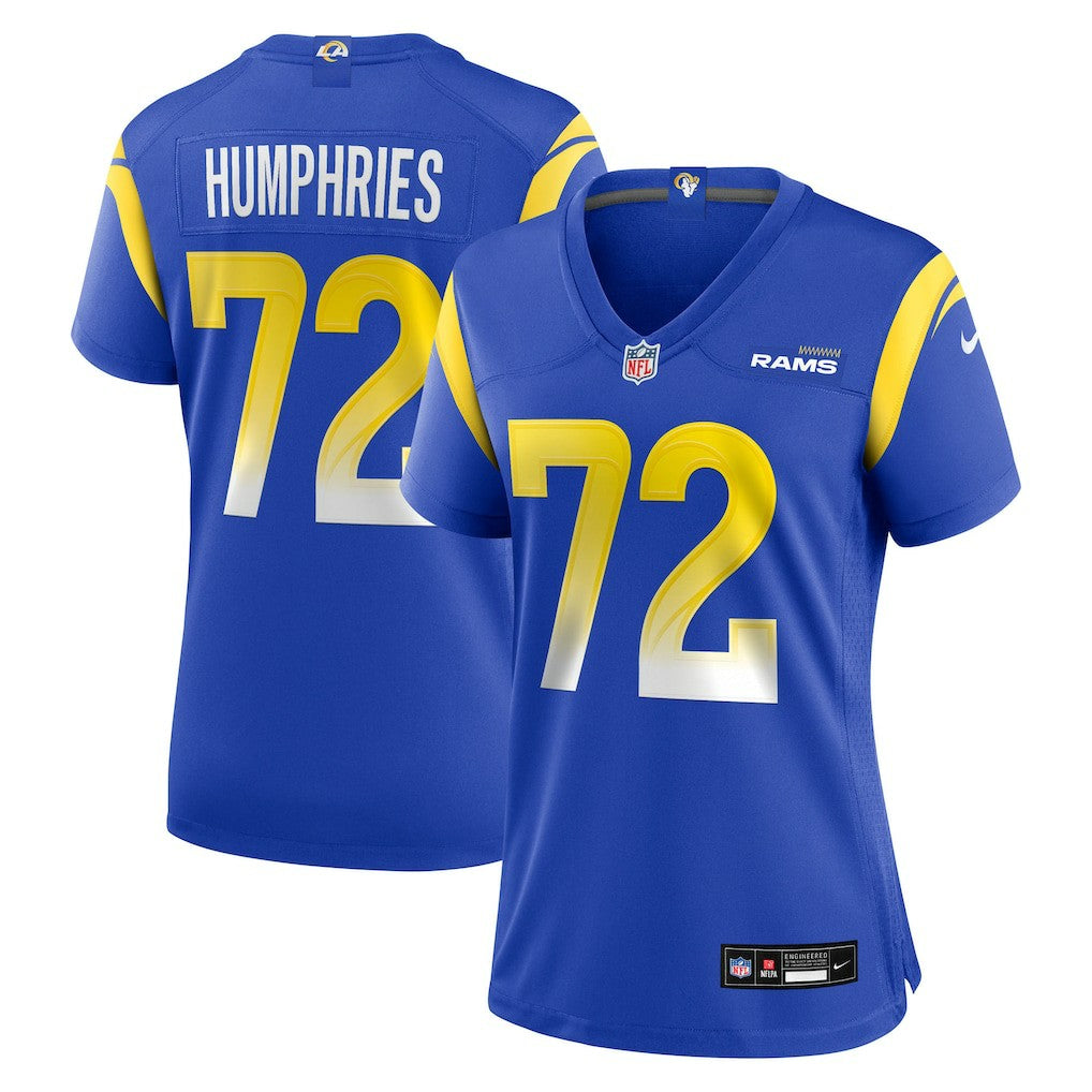 D.J. Humphries Los Angeles Rams Women's Team Game Jersey - Royal cheap