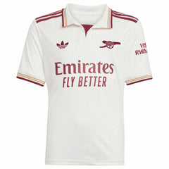 Bukayo Saka Arsenal Youth 2025/26 Third Replica Player Jersey - White sale