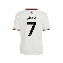 Bukayo Saka Arsenal Youth 2025/26 Third Replica Player Jersey - White sale