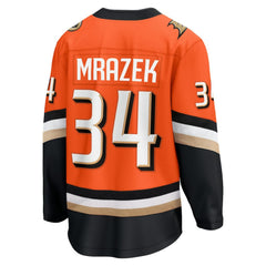 Petr Mrazek Anaheim Ducks Fanatics Home Breakaway Jersey - Orange Jerseys