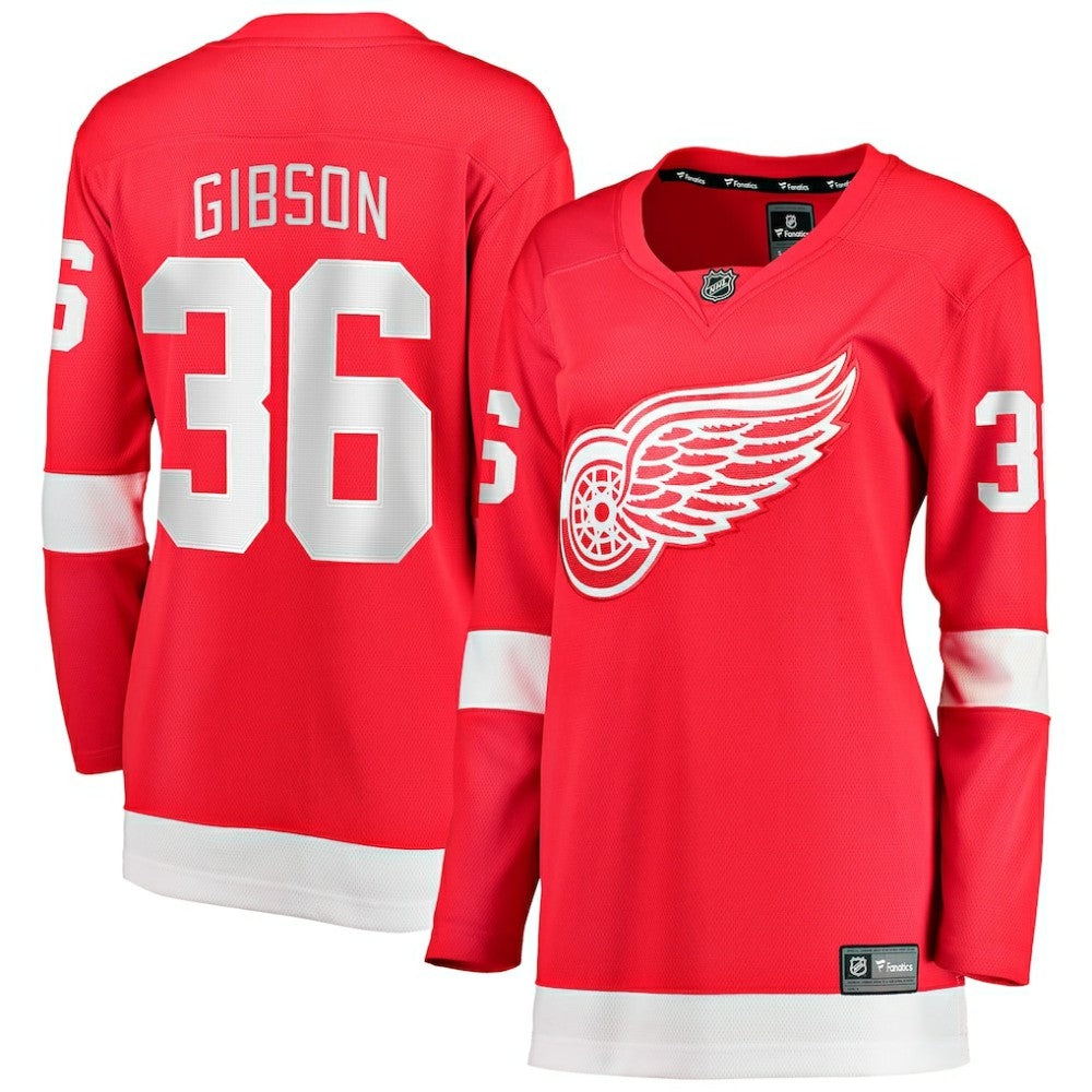 John Gibson Detroit Red Wings Fanatics Women's Home Breakaway Jersey - Red Jerseys