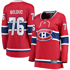 Zack Bolduc Montreal Canadiens Fanatics Women's Home Breakaway Jersey - Red Jerseys