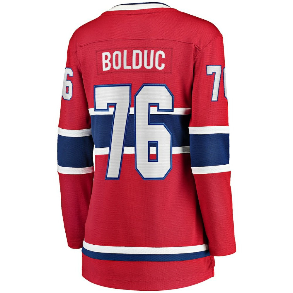 Zack Bolduc Montreal Canadiens Fanatics Women's Home Breakaway Jersey - Red Jerseys