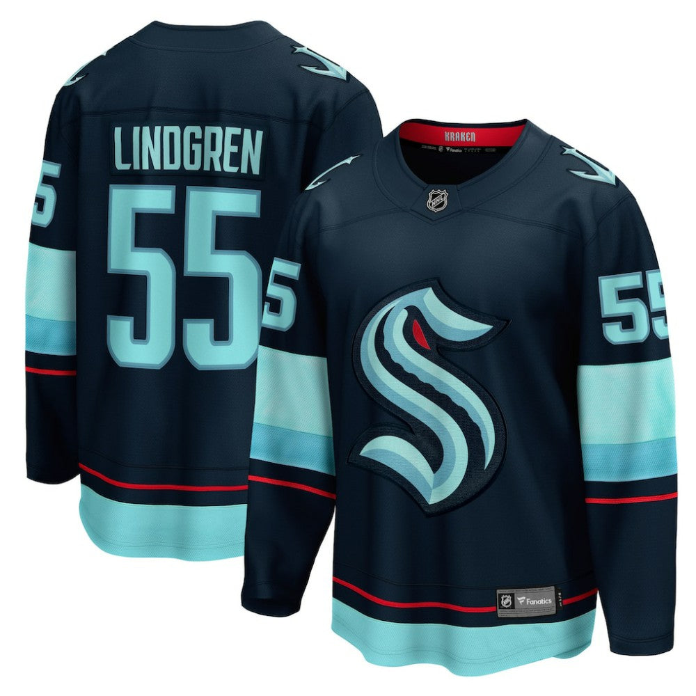 Ryan Lindgren Seattle Kraken Fanatics Home Breakaway Jersey - Deep Sea Blue Jerseys