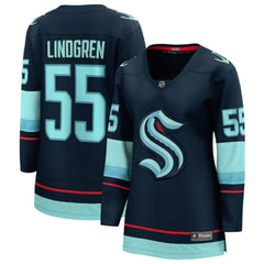 Ryan Lindgren Seattle Kraken Fanatics Women's Home Breakaway Jersey - Deep Sea Blue Jerseys