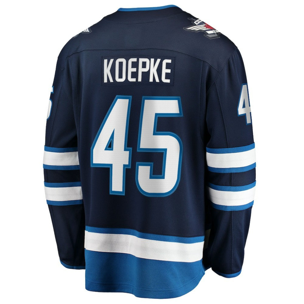 Cole Koepke Winnipeg Jets Fanatics Home Breakaway Jersey - Navy Jerseys