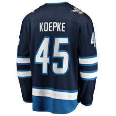 Cole Koepke Winnipeg Jets Fanatics Home Breakaway Jersey - Navy Jerseys