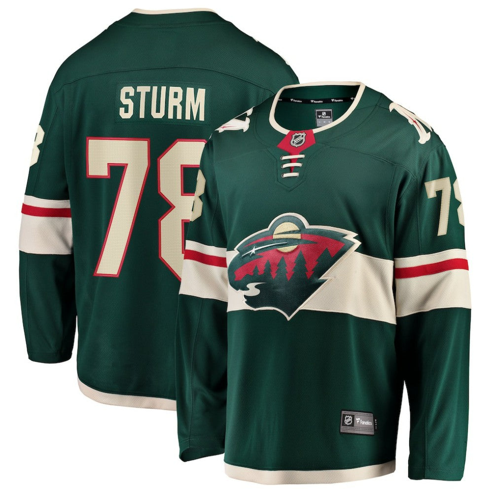 Nico Sturm Minnesota Wild Fanatics Home Breakaway Jersey - Green Jerseys